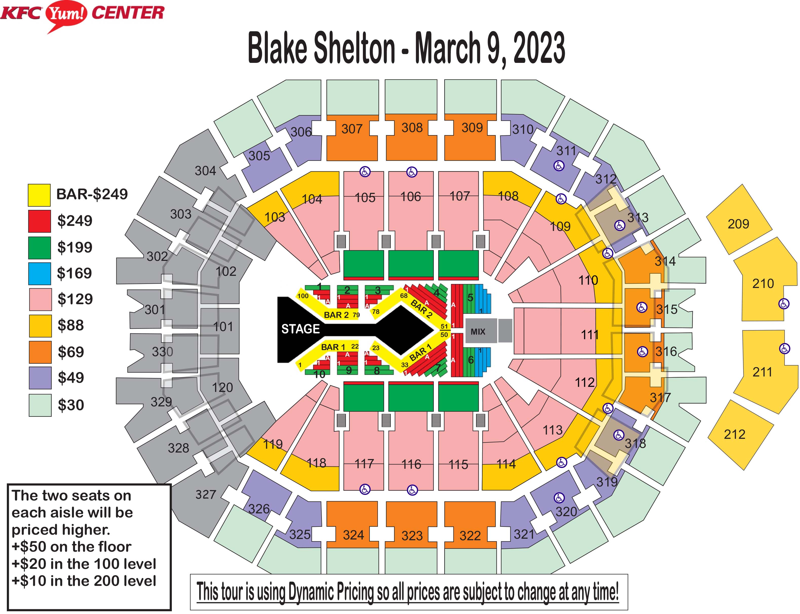 Yum Center Seating Chart With Seat Numbers Brokeasshome