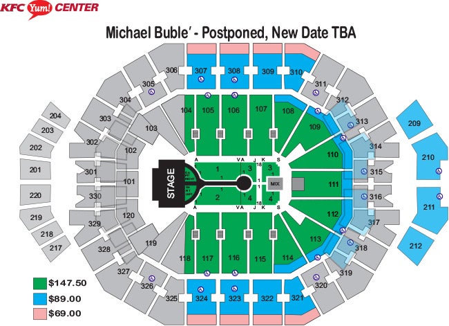 Seating Charts Kfc Yum Center 6829