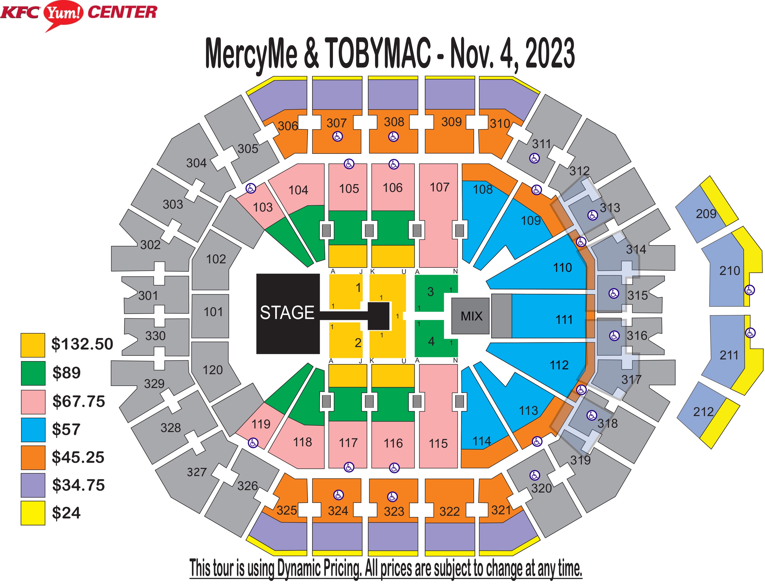 MercyMe / TobyMac / Zach Williams Tour | KFC Yum! Center