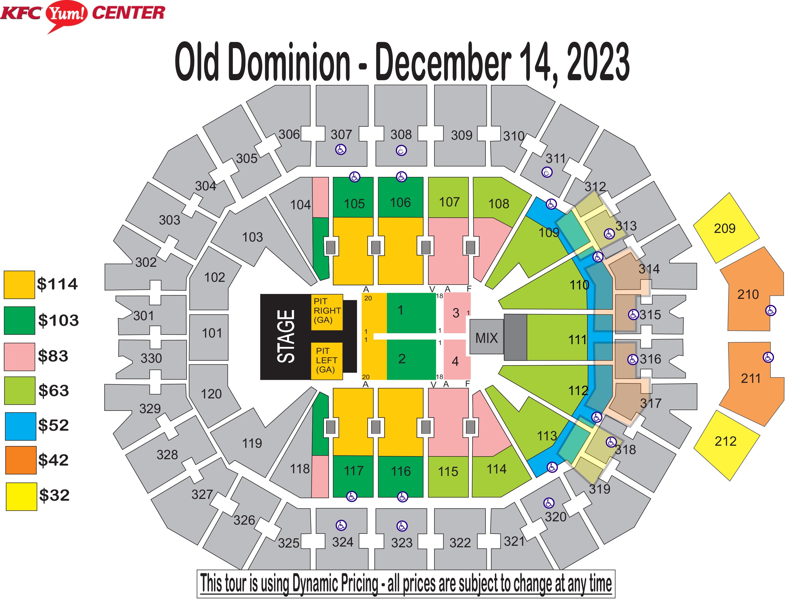 Old Dominion No Bad Vibes Tour Kfc Yum Center 8501