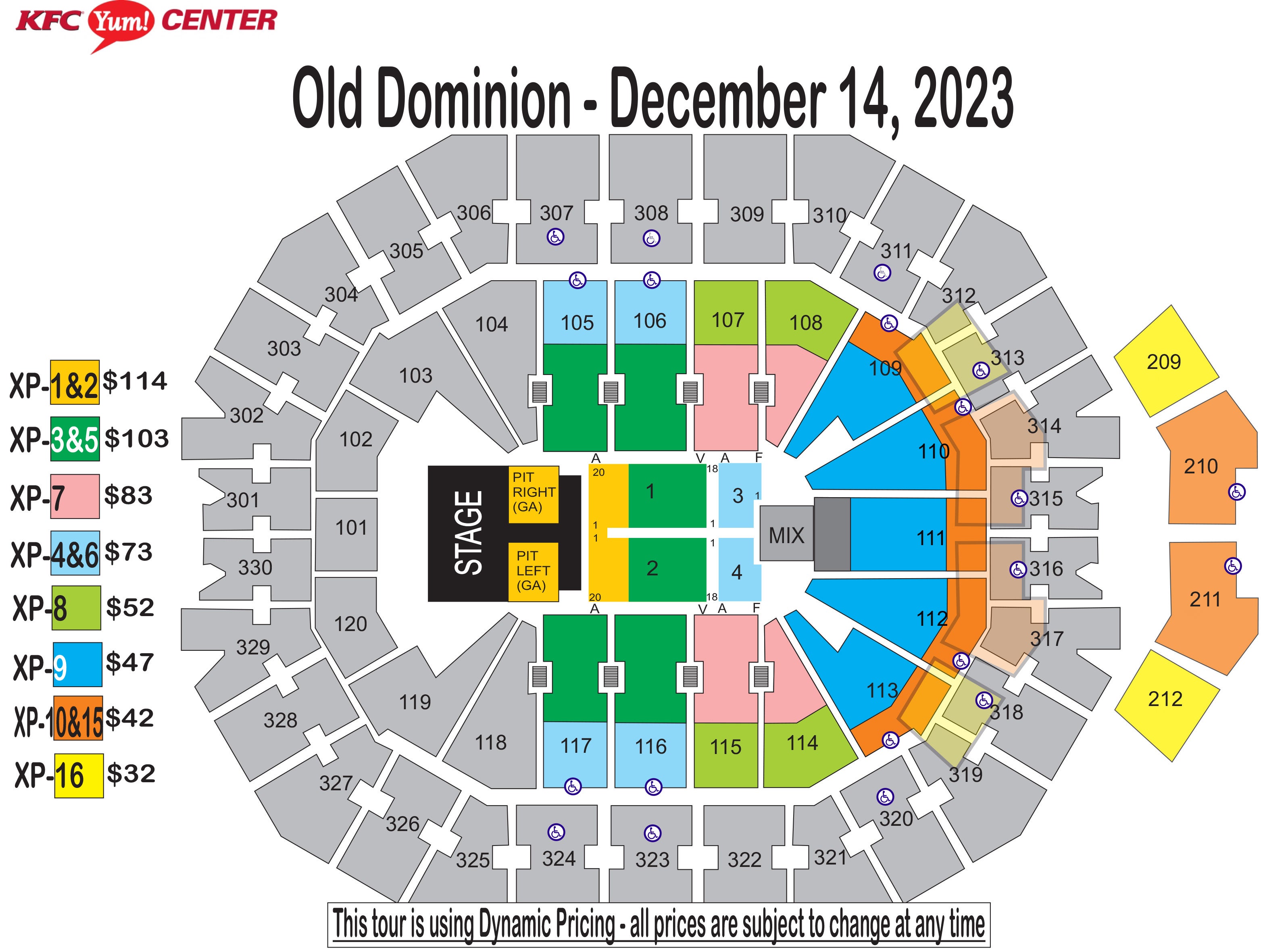 Yum Center Seating Chart Matttroy