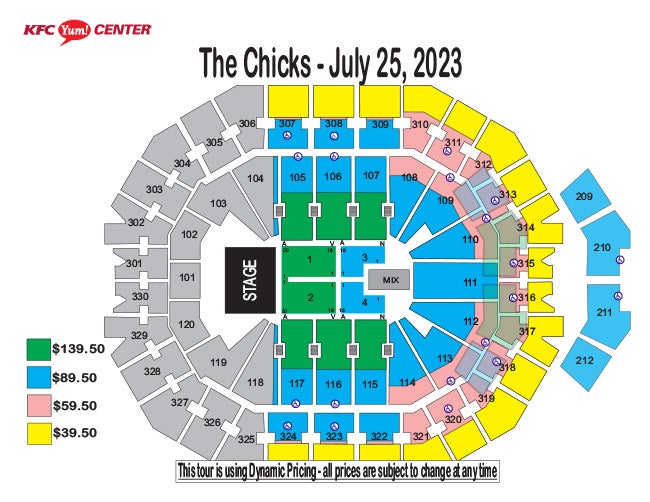 Kfc Yum Center Seating Chart Disney On Ice Cabinets Matttroy 1394